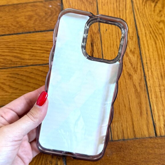 Electroplated Geometric Gradient Marble iPhone 15 Pro Max Case - Picture 3 of 3